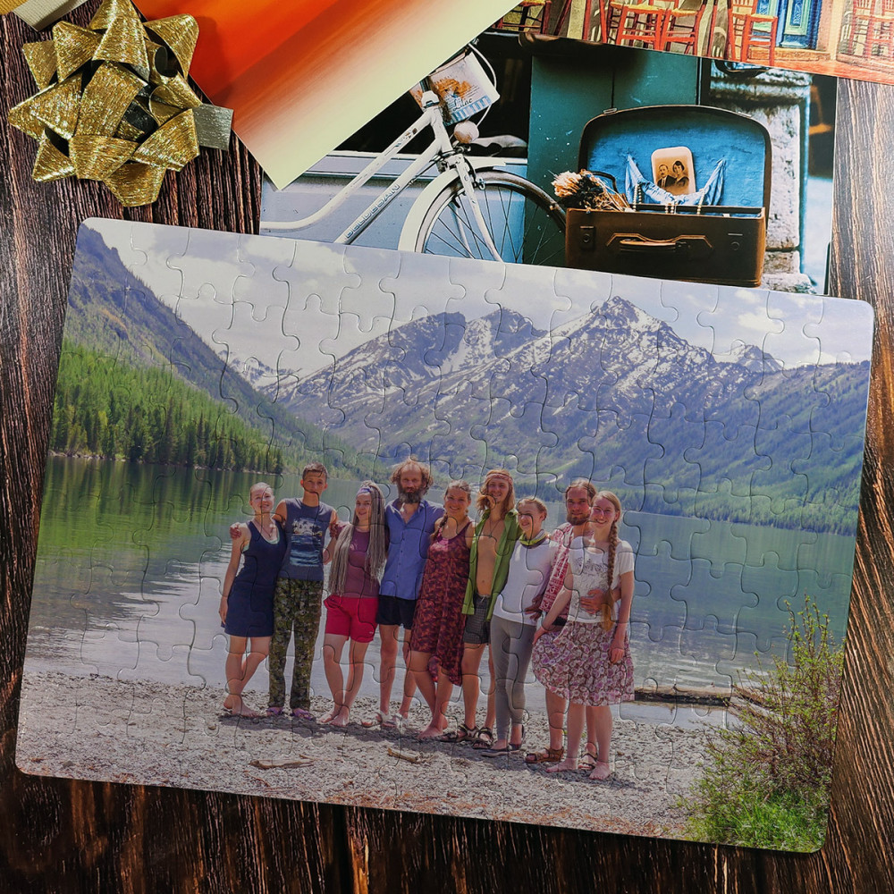 фотография на магнитном пазле