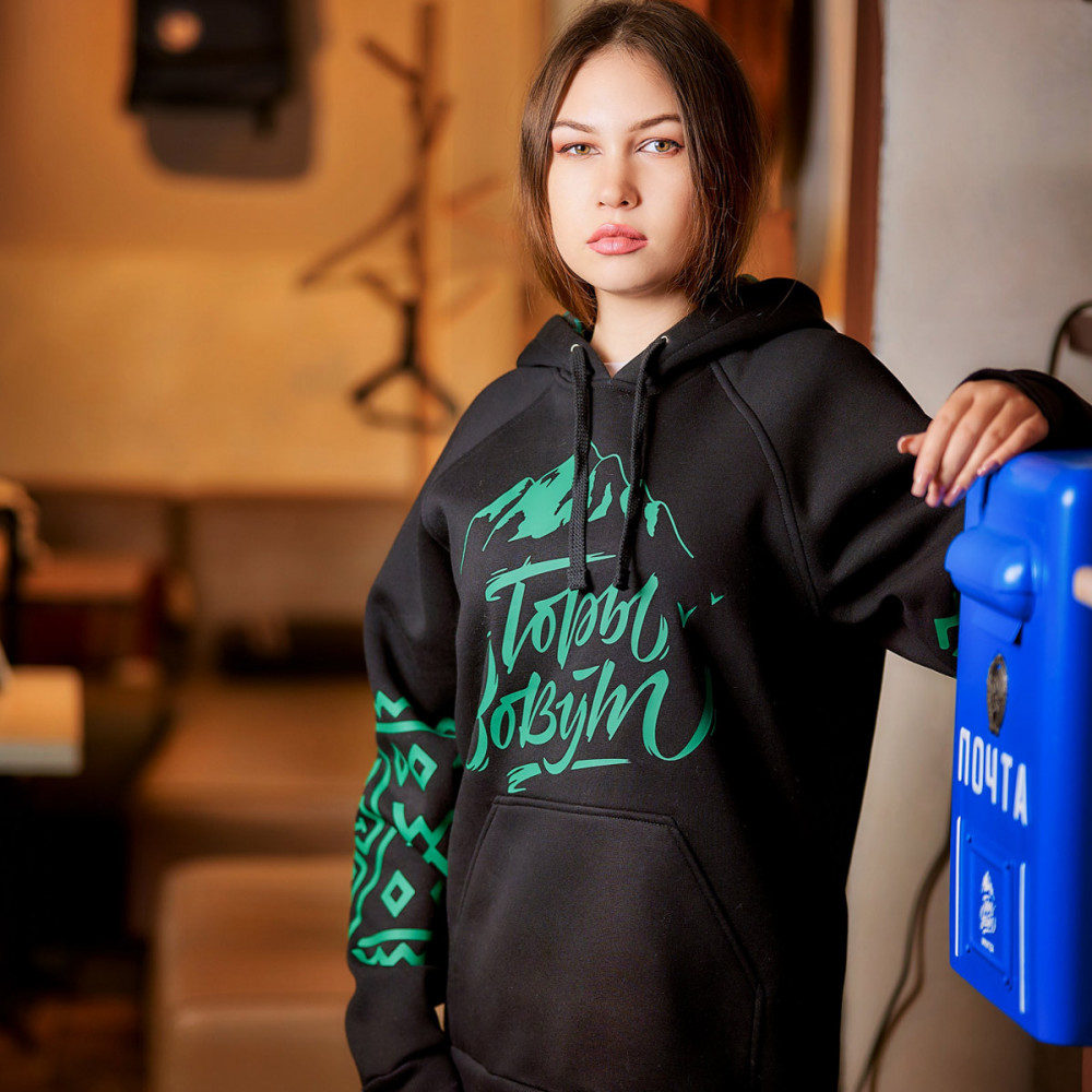 Печать на цветных толстовках