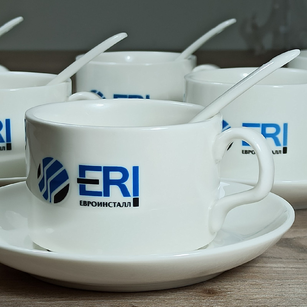 красивый чайный набор с печатью