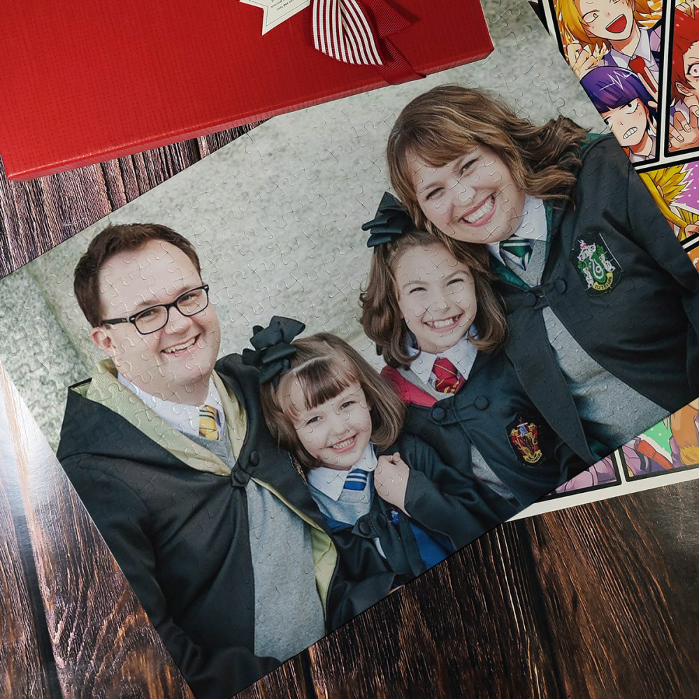 печать фотографий на большой картонном пазле