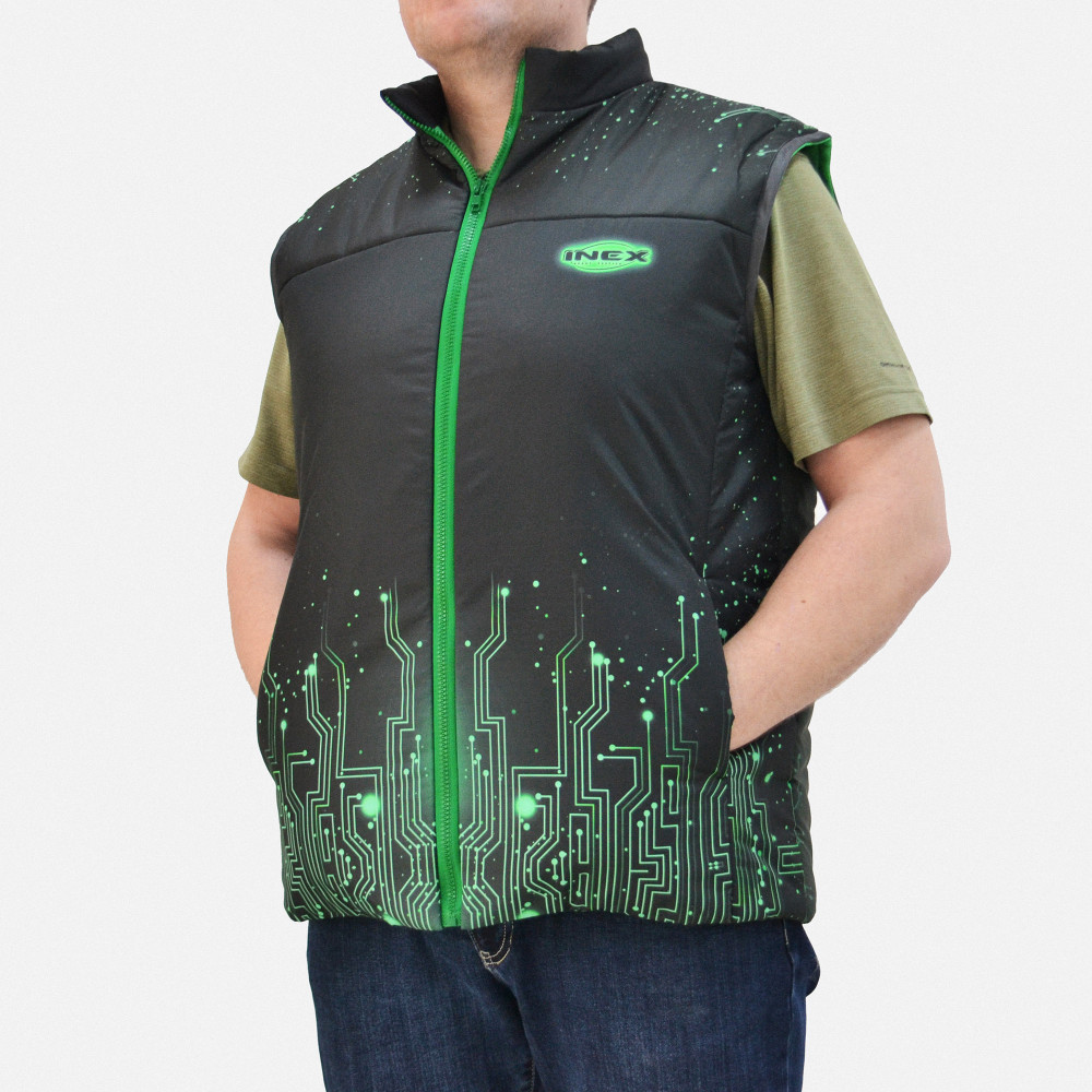 промо жилет с печатью фирменной символики