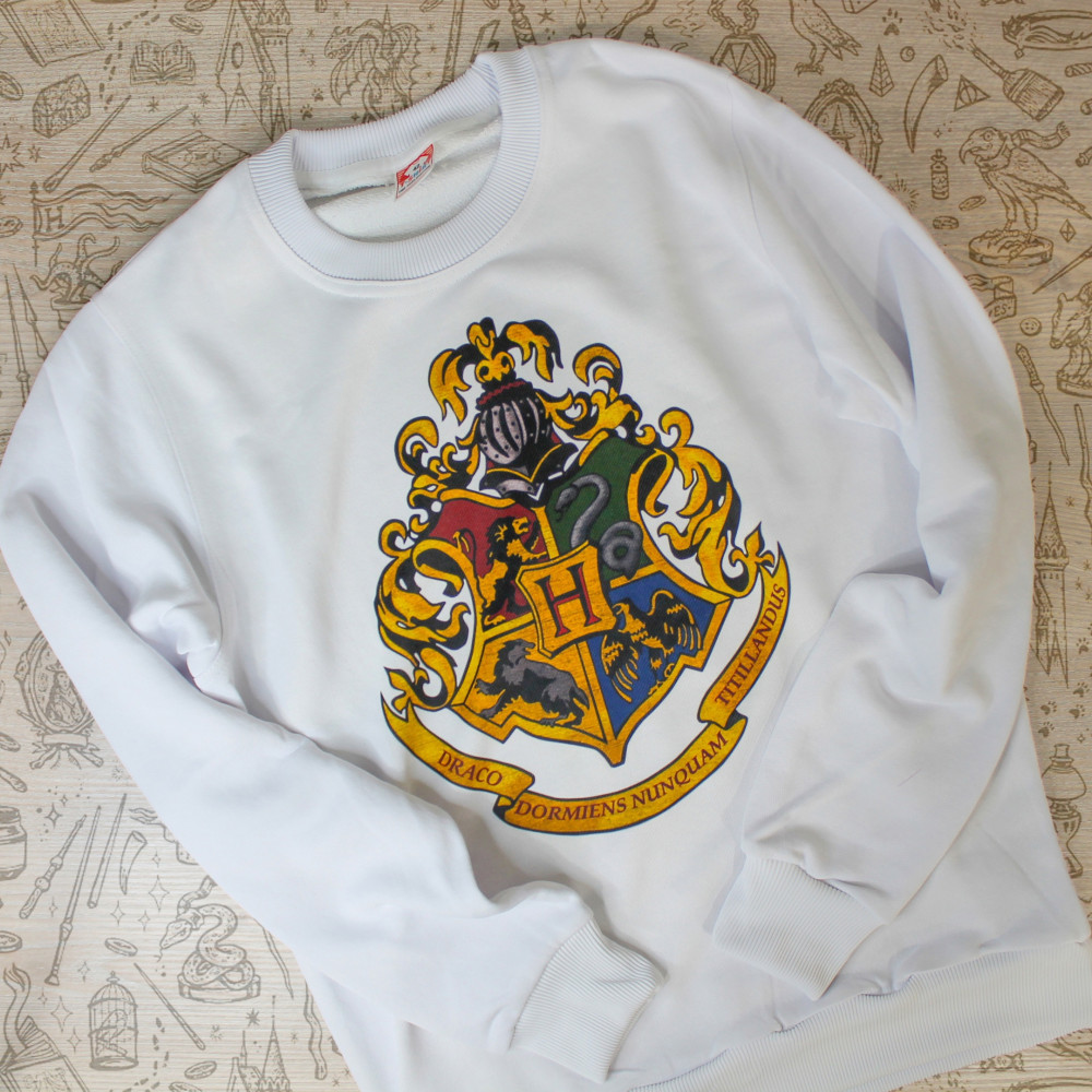 пример стойкой печати на свитшоте