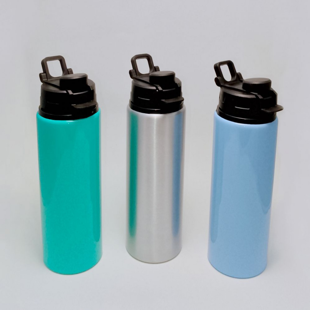 Печать на спортивной металлической бутылке 