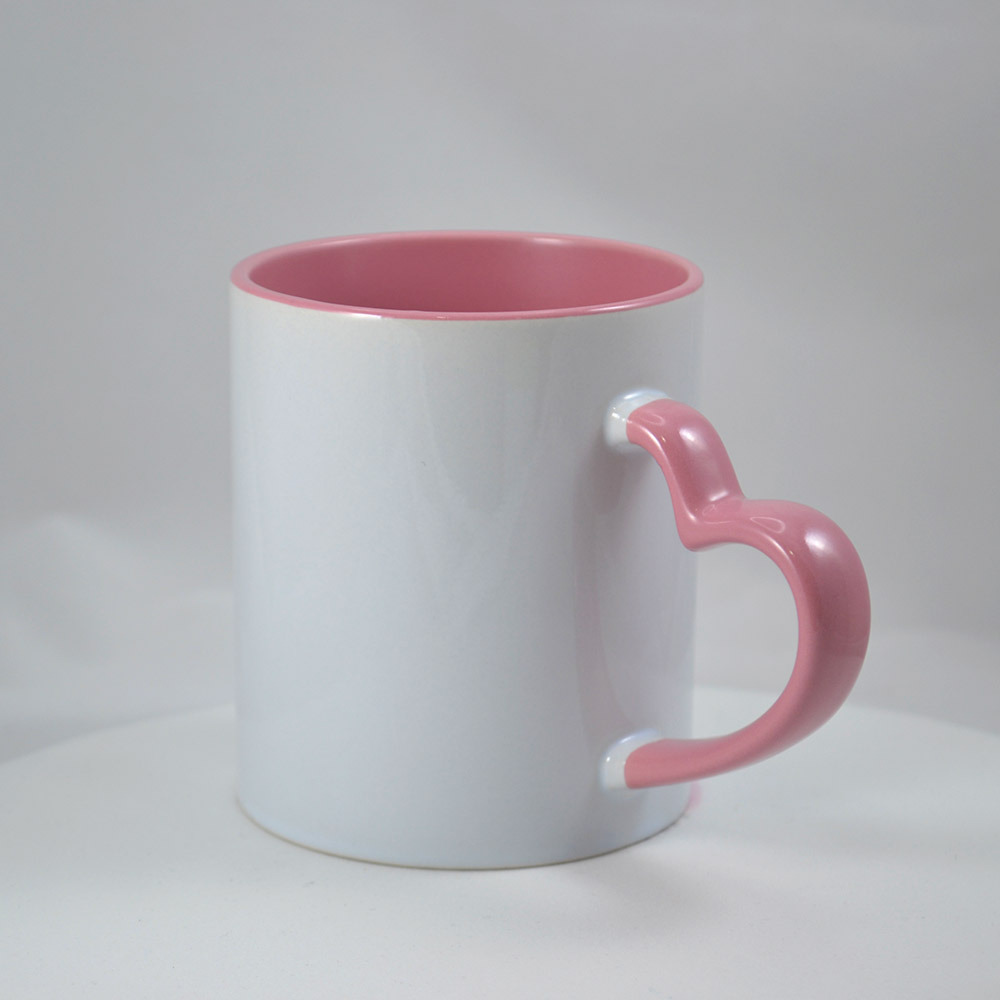 Кружка с ручкой в виде сердца
