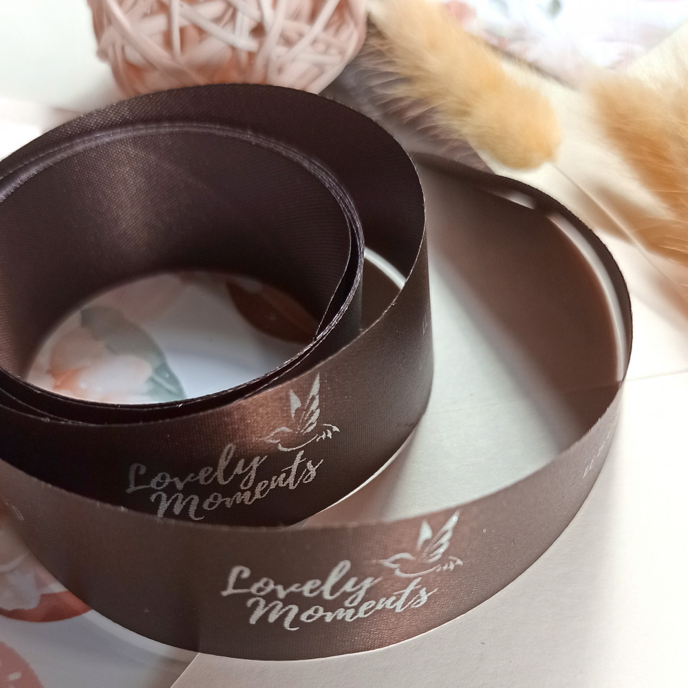 Печать логотипа на ленте 