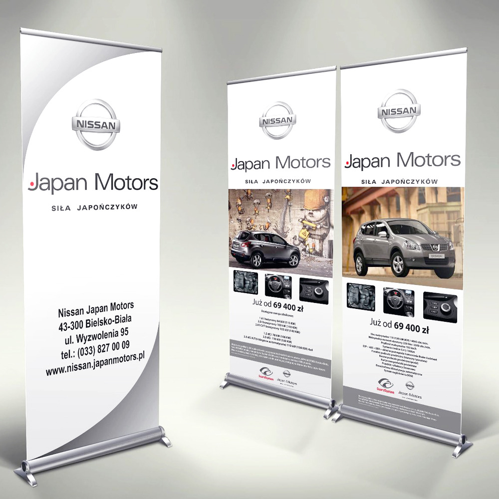 Мобильные Roll-up стенд 0,85x2м