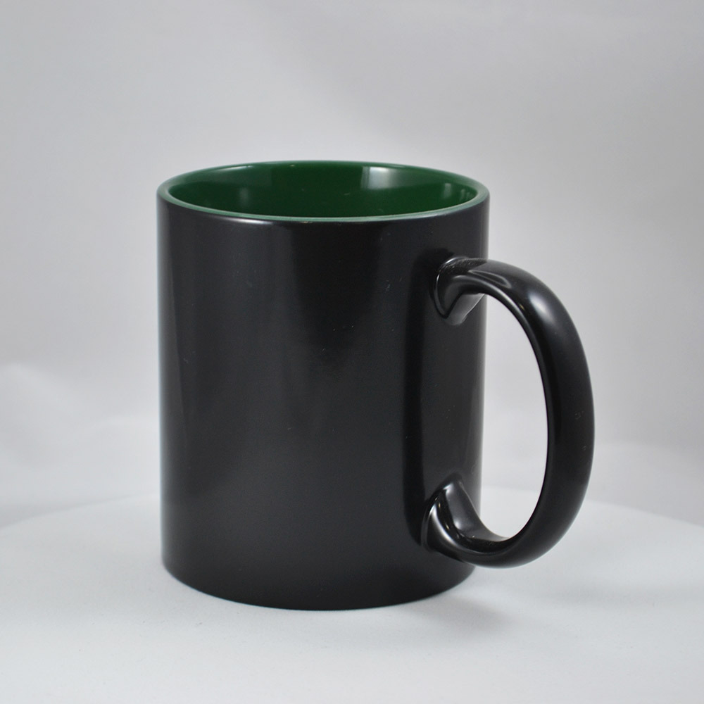 Кружка-хамелеон зеленая внутри меняет цвет при нагревании 