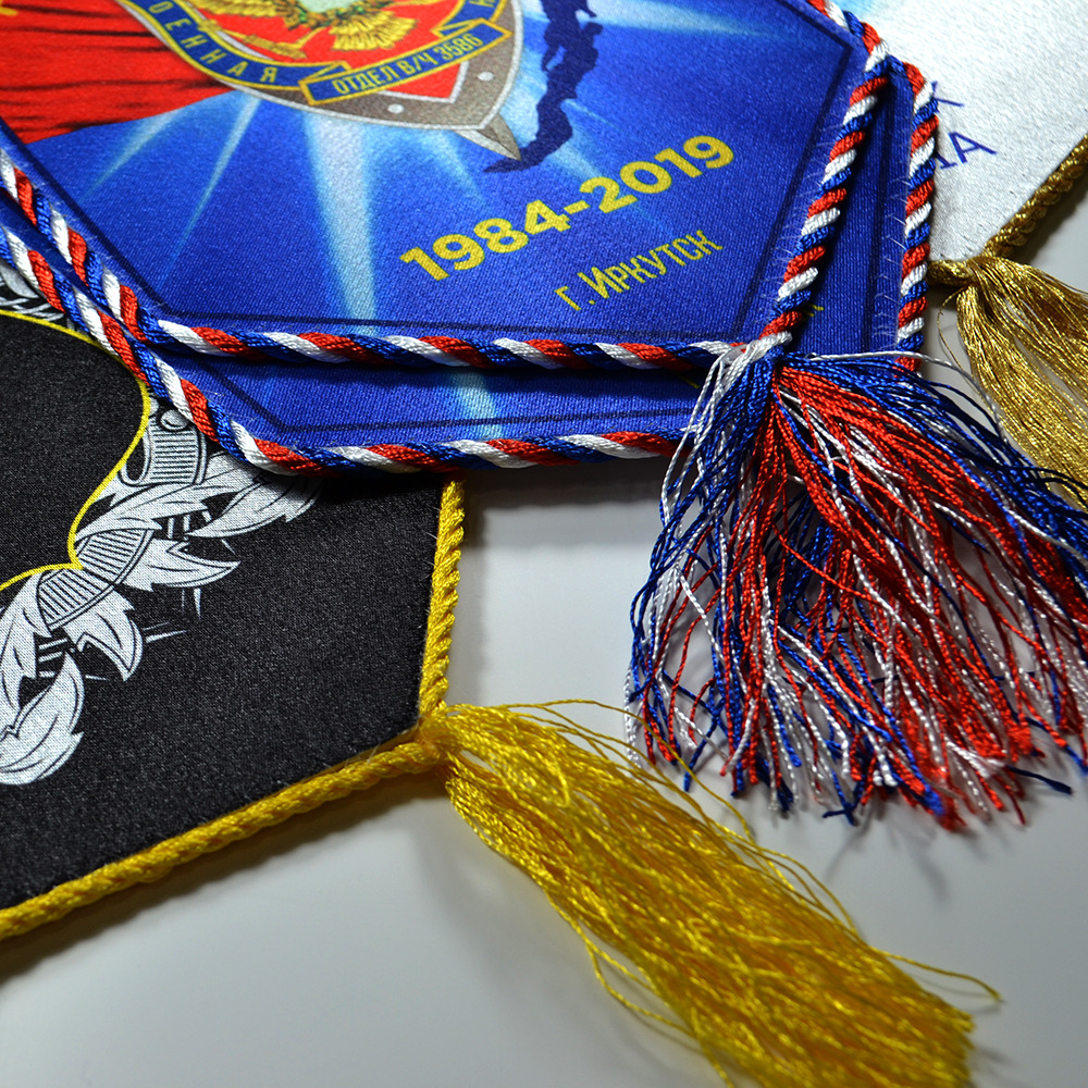 Вымпел пятиугольный 15х22см.